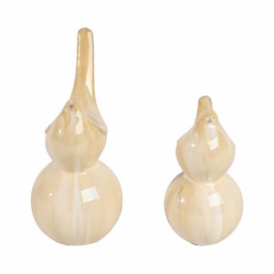 NOVAHOLM SET OF 2 TAN BIRDING 9 (IN) 4
