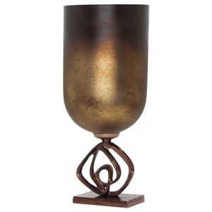DORSEYVIEW BRONZE GLASS VASE 19 (IN) 4