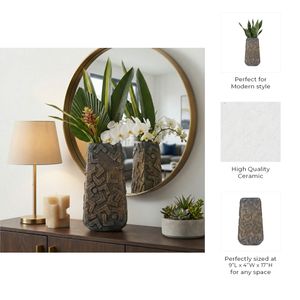 EVERTONWIND BRONZE VASE 17 (IN) 10