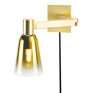 Audrey 10'' High 1-Light Swingarm Sconce - Satin Brass 1