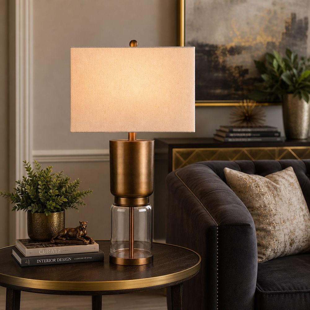 CALTONHOLM BROWN LAMP 27 (IN)