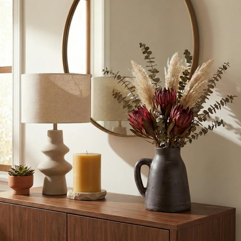 SHERMANCLIFF BROWN VASE 9 (IN)