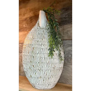 Flat Textured Vase  22in 1