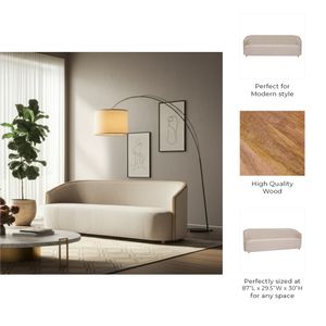NORMAPORT IVORY SOFA 30 (IN) 8