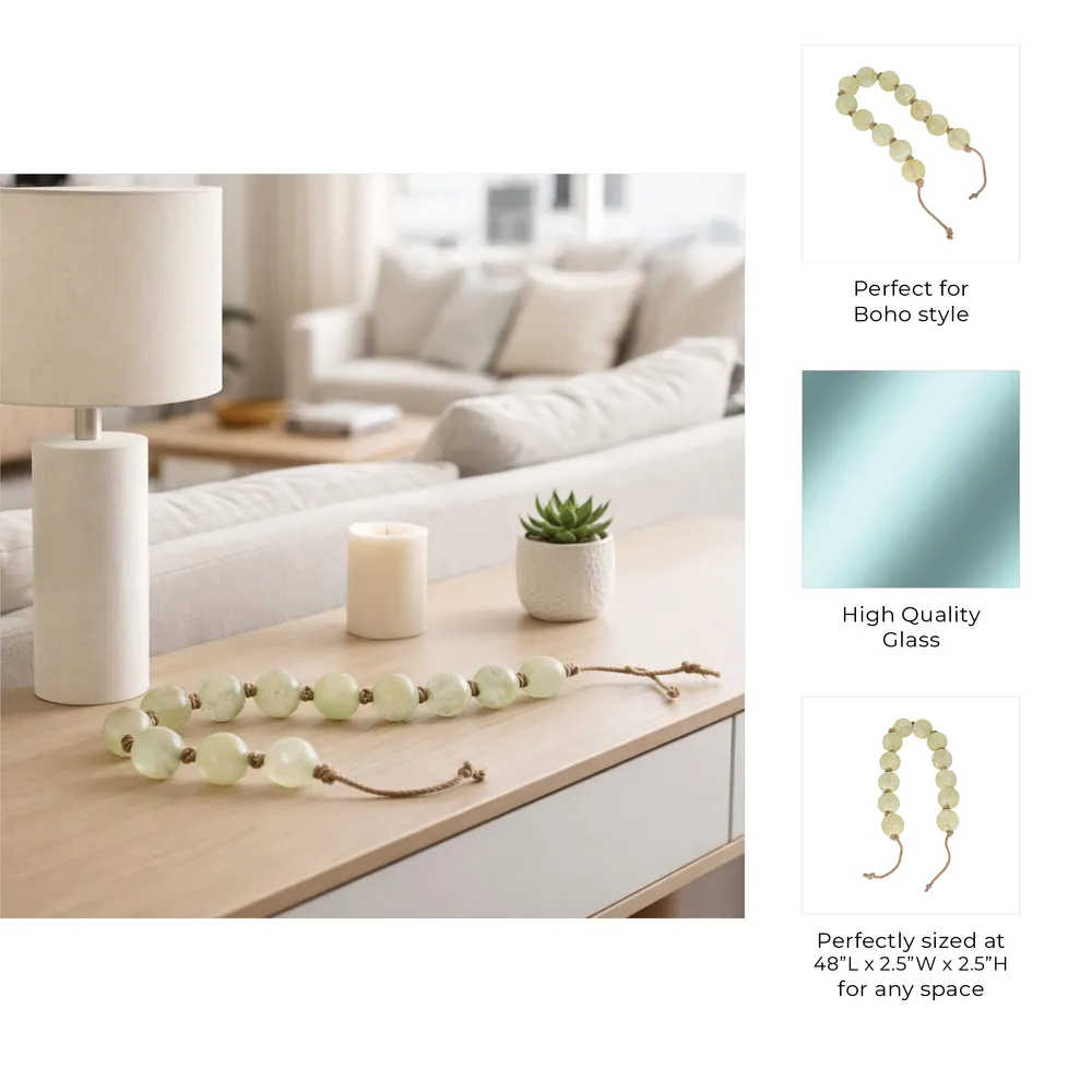HARLAN GREEN BEAD 3 (IN)