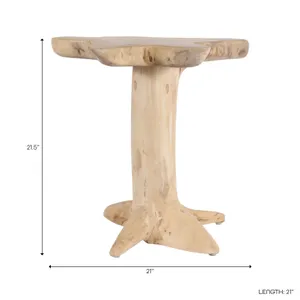 PEYTONWAY BROWN TABLE 21 (IN) 10