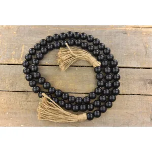 Black Beaded Garland 60in 2