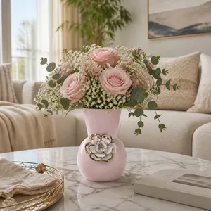 BRENTONRUN PINK VASE 9 (IN) 12