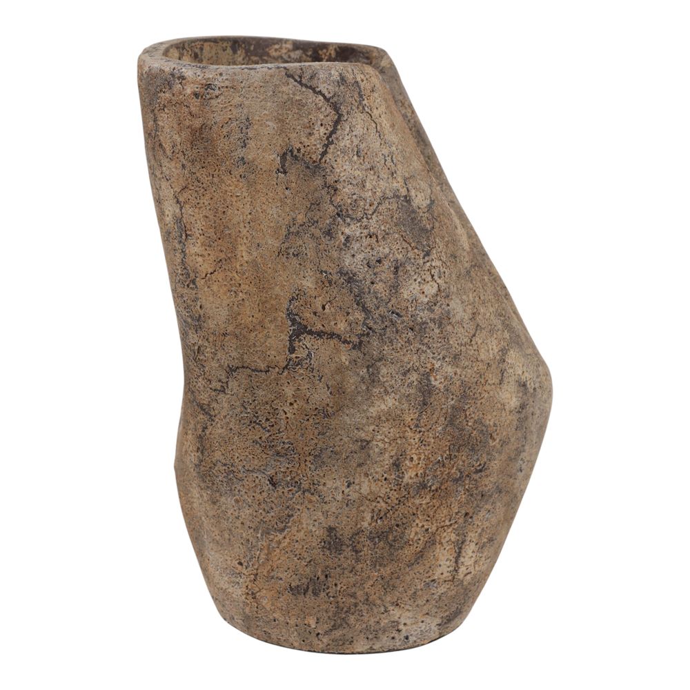 RUSHBROOK BROWN VASE 14 (IN)