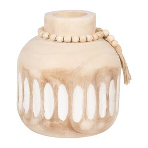 PEARLLAND BROWN VASE 8 (IN) 4