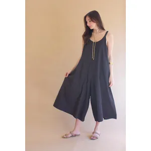 Adjustable Strap Flowy Jumper with Button Detail 5