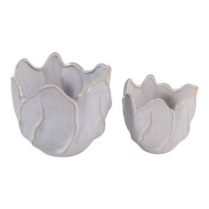 DRYDENRUN SET OF 2 IVORY PLANTER 7 (IN) 5