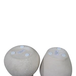 DRAPERFIELD SET OF 2 IVORY VASES 6 (IN) 5