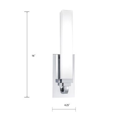 Tetris 16″ High Integrated LED Sconce - Chrome