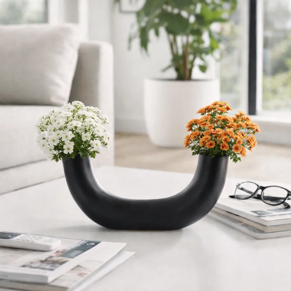 ATLASVALE BLACK VASE 5 (IN)