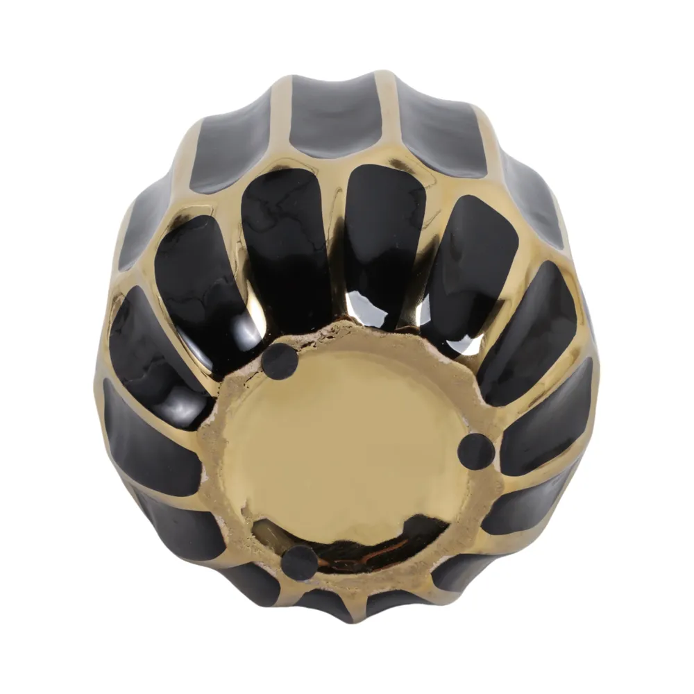 CALVINHAM BLACK VASE 8 (IN)