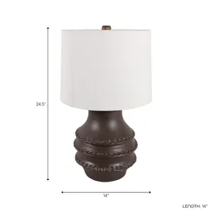 LAYLAWELL BROWN LAMP 25 (IN) 10