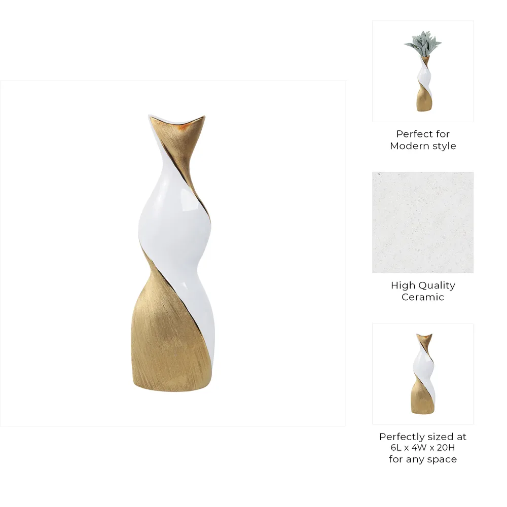 BRICESTONE GOLD VASE 20 (IN)