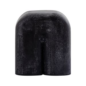Morris Cerused Accent Table - Short Black 1