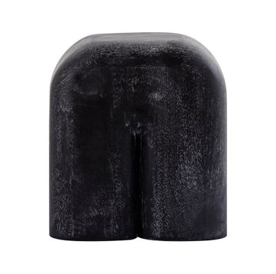 Morris Cerused Accent Table - Short Black