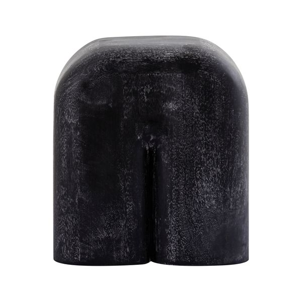 Morris Cerused Accent Table - Short Black