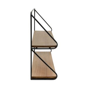 LUCASDALE BLACK WALL SHELF 17 (IN) 4
