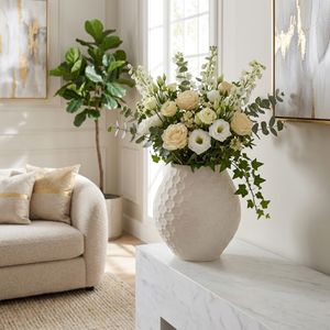 DILLONMOOR IVORY VASE 11 (IN) 2