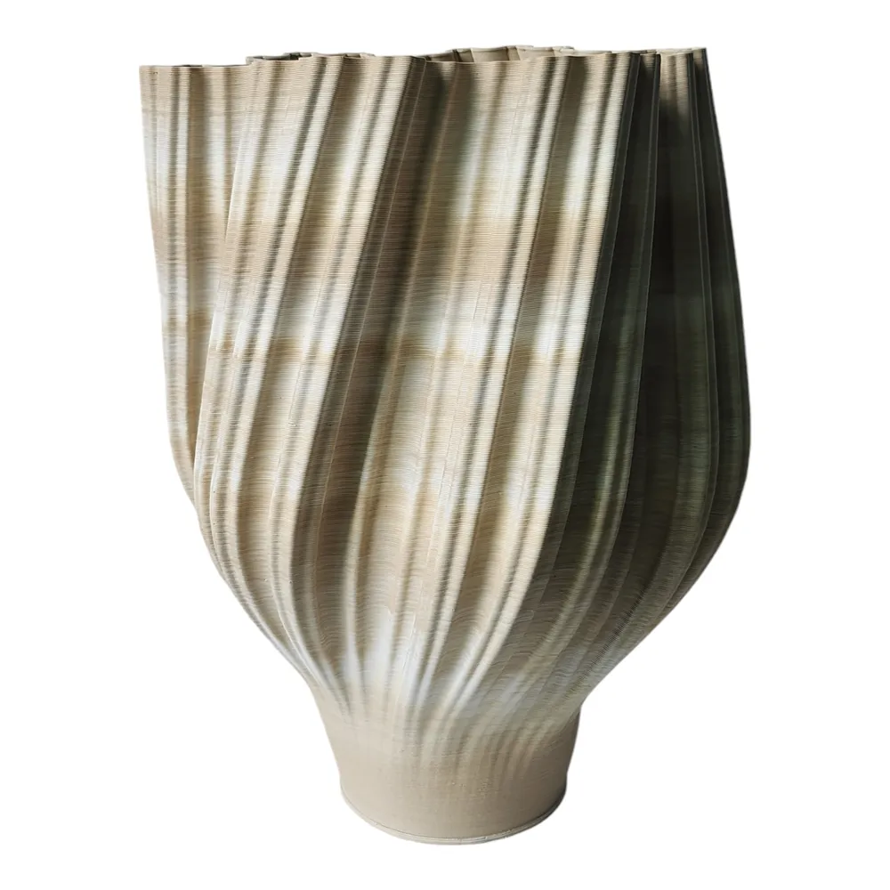 SYLVANTON TAN VASE 18 (IN)