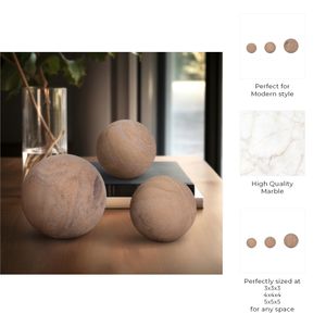 MASONHAM SET OF 3 BROWN DECOR 5 (IN) 8