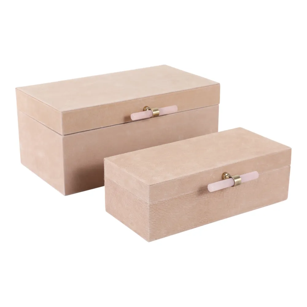 HAVENGATE SET OF 2 TAN BOXES 6 (IN)