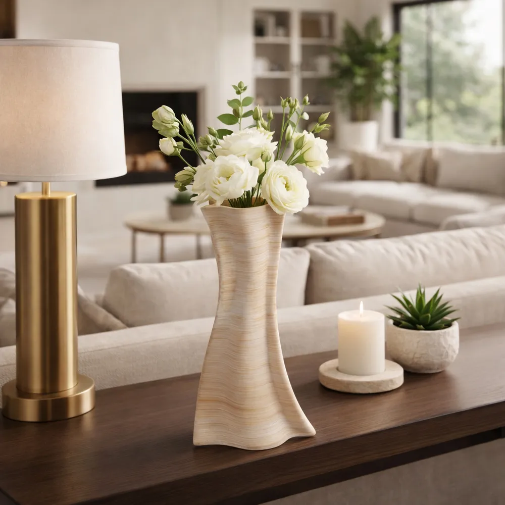 BRAEMORE TAN VASE 15 (IN)