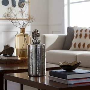 LANEWIND GRAY GLASS VASE 19 (IN) 10
