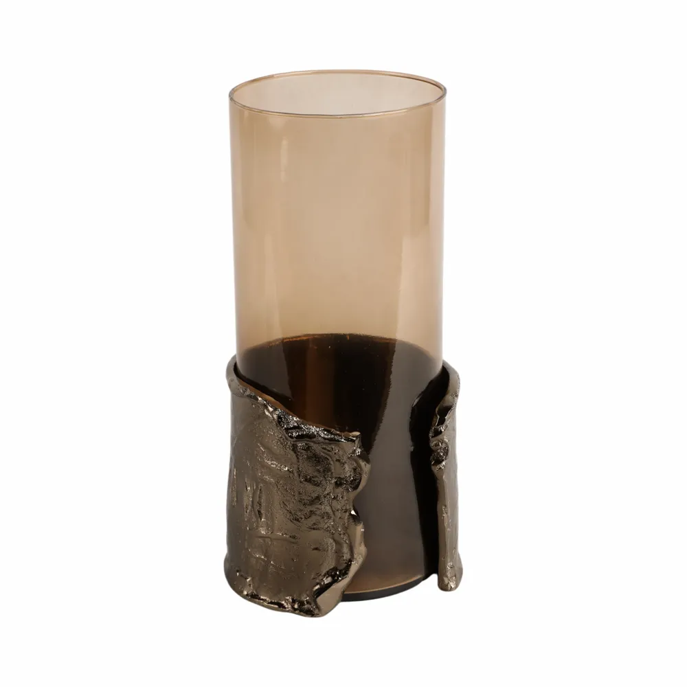 BAXTERMILL BROWN CANDLE HOLDER 12 (IN)