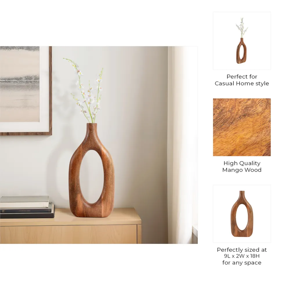 DALEBEACH BROWN VASE 18 (IN)