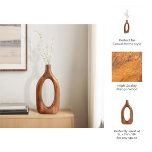 DALEBEACH BROWN VASE 18 (IN) 11