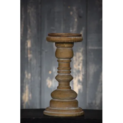 Cream Candle Holder 9in