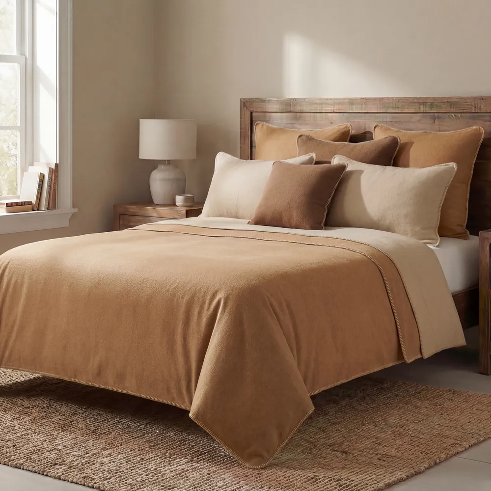 Solid Camel - Bedspread - Cal King - 104x100