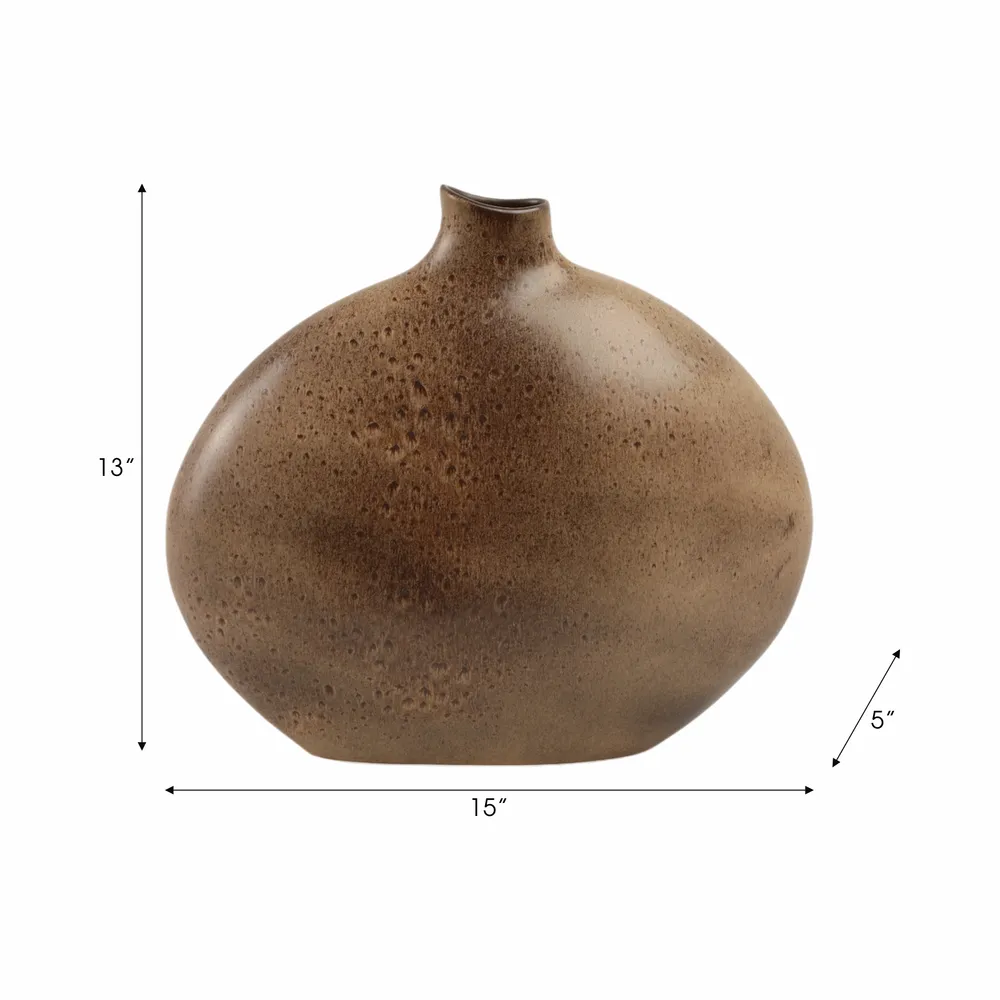 CABOTPARK BROWN VASE 14 (IN)