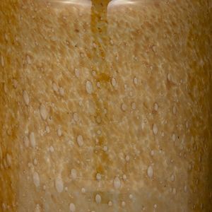 DIXONWELL ORANGE GLASS VASE 9 (IN) 4