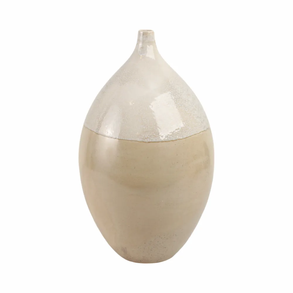 EMMETOAK CREAM VASE 18 (IN)