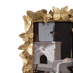 RESIN, 4X6 BUTTERFLIES PHOTO FRAME, GOLD 5