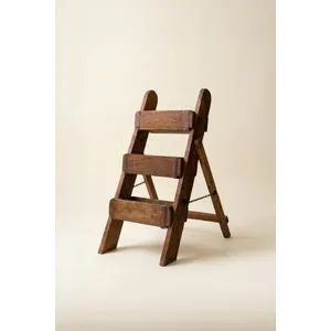 Three-Tiered Wooden Brick Mold Display Stand 4