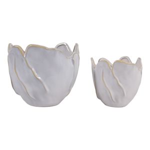 DRYDENRUN SET OF 2 IVORY PLANTER 7 (IN) 4