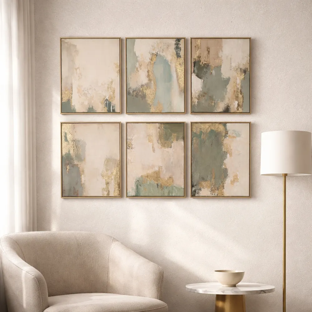 BRADENHAVEN SET OF 6 TAN ART 20 (IN)