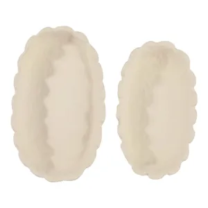 HARKENRIDGE SET OF 2 IVORY BOWLS 3 (IN) 9