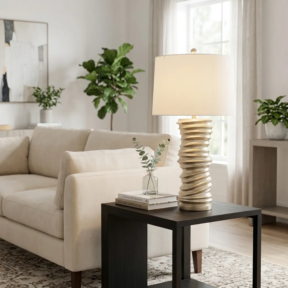 HAXTONHAM GOLD LAMP 29 (IN)