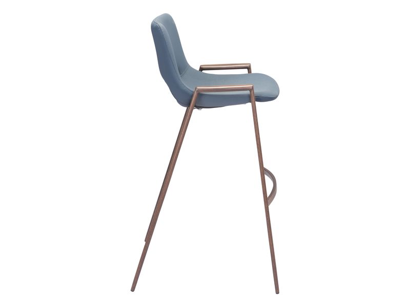 Desi Barstool Azure Gray & Walnut 3