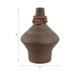 PARKERFORD BROWN VASE 12 (IN) 9