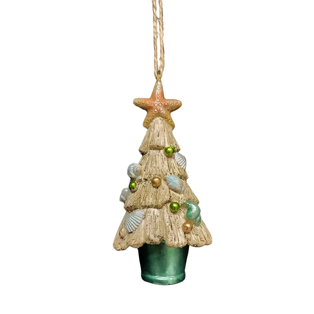 5" TREE IN A BUCKET ORNAMENT