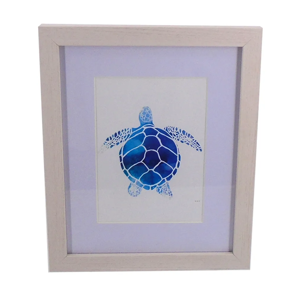 11" TURTLE FRAMED ART